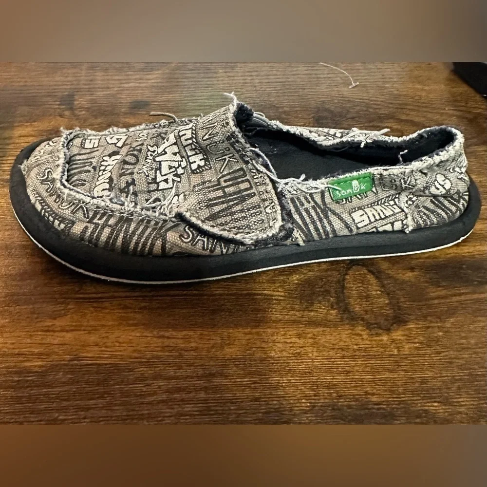 Sanuk Kids Sidewalk Surfers Vagabond Shoes Size 12